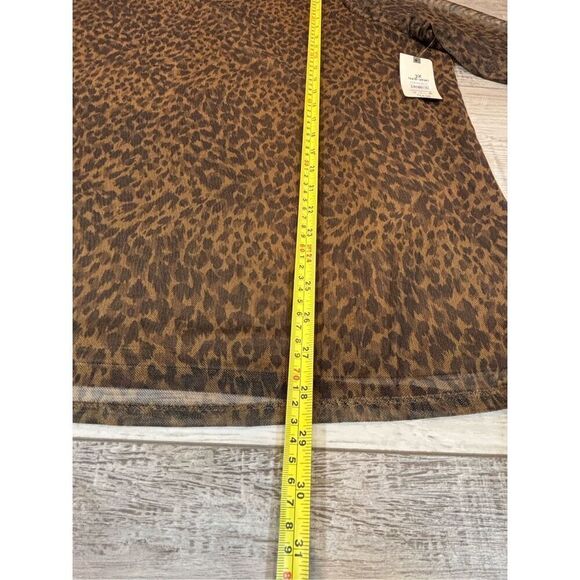 Terra & Sky plus size leopard ladies blouse size 3X - Picture 8 of 11